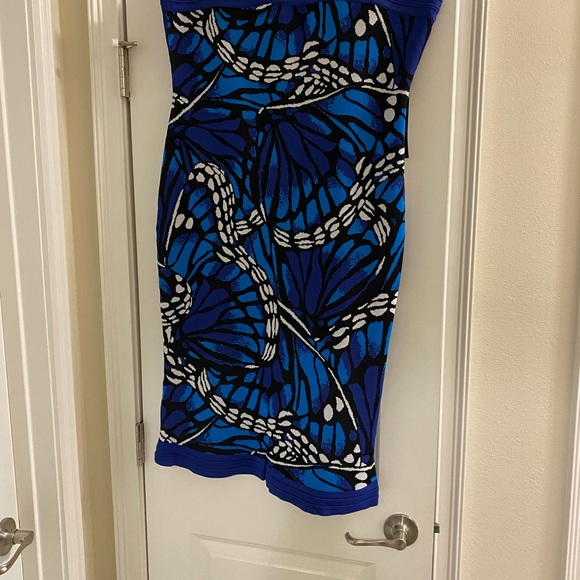New York & Company Butterfly-Print Strapless Dress - Picture 8 of 10